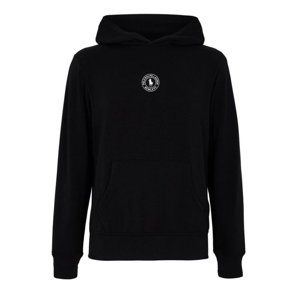 Ralph Lauren Mens Logo Pullover Hoodie / Black